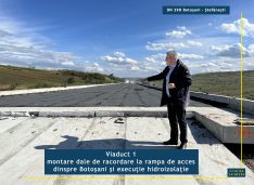 FOTO Stadiul la zi al lucrărilor la DN Botoșani-Ștefănești. ” Există premise ca ambele viaducte să fie finalizate în acest an”