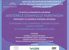 ”Misterele domnului Parkinson”, eveniment aniversar al Asociației ”Sufletul Lalelelor”, singura care luptă pentru drepturile bolnavilor de Parkinson